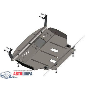 Защита Ford Fiesta VII 2008- V- все двигатель, КПП, радиатор - Премиум ZiPoFlex - Kolchuga