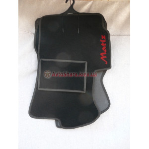 Коврики текстильные DAEWOO MATIZ  АКПП 1998-2008 черные