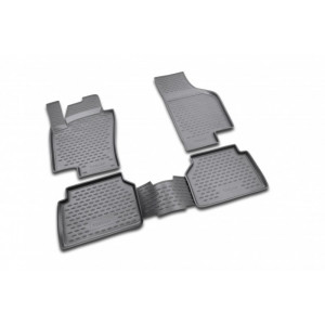 Коврики в салон VW TIGUAN 10/2007-, 4 шт. (полиуретан, серые) Novline - Element