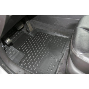 Коврики 3D в салон HYUNDAI SANTA FE 05/2010-> 4 шт. (полиуретан) - Novline - Element