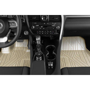 Коврики 3D в салон LEXUS RX, 2015->, 4 шт. бежевый KVEST - Novline - Element
