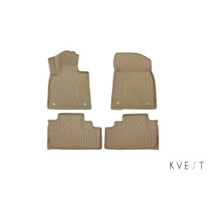 Коврики 3D в салон LEXUS RX, 2015->, 4 шт. бежевый KVEST - Novline - Element