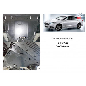 Защита Ford Galaxy 2015- V- все двигатель, КПП, радиатор - Kolchuga