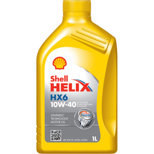 Моторное масло Shell Helix HX6 10W-40 (SN/CF A3/B3) 1л
