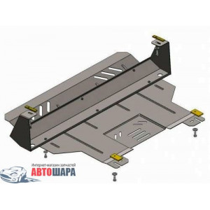 Защита Ford Transit 2006-2013 V-2.2 D двигатель, КПП, радиатор - Премиум ZiPoFlex - Kolchuga
