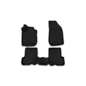 Коврики 3D в салон RENAULT SANDERO/SANDERO STEPWAY, 2014->, 4 шт. (полиуретан) - Novline - Element