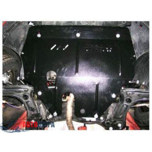 Защита Volkswagen Polo 2009- V-1,4; 1,6; двигатель, КПП, радиатор - Премиум ZiPoFlex - Kolchuga