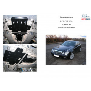 Защита Mercedes-Benz W 211 E280 2002-2008 V-тільки 3,0 двигатель, КПП - Kolchuga