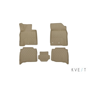 Коврики 3D в салон LEXUS LX, 2016->, 5 шт. бежевый- KVEST- Novline - Element