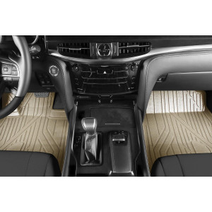 Коврики 3D в салон LEXUS LX, 2016->, 5 шт. бежевый- KVEST- Novline - Element