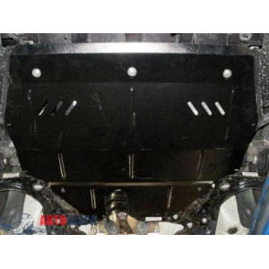 Защита Volkswagen Polo 2009- V-1,2 D двигатель, КПП, радиатор - Премиум ZiPoFlex - Kolchuga