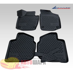 Коврики 3D в салон SKODA RAPID, 2013-> 4 шт. (полиуретан) - Novline - Element Коврики 3D в салон SKODA RAPID, 2013-> 4 шт. (полиуретан) - Novline - Element