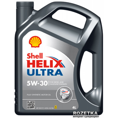 Моторное масло Shell Helix Ultra 5W-30 (SL/CF/A3/B4) 4л