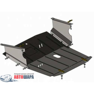 Защита Opel Movano 1998-2010 V- все двигатель, КПП, радиатор - Премиум ZiPoFlex - Kolchuga Защита Opel Movano 1998-2010 V- все двигатель, КПП, радиатор - Премиум ZiPoFlex - Kolchuga