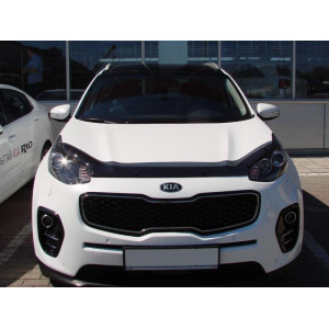 Дефлектор капота темный KIA Sportage, 2016- - Novline