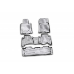 Коврики в салон TOYOTA LAND CRUISER PRADO 12/2009-, 5 шт., 7 мест. (полиуретан) Novline - Element