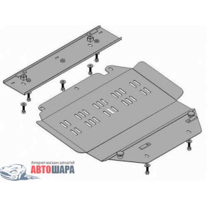 Защита Citroen Berlingo II 2004-2008 V-1,6 HDI двигатель, КПП, радиатор - Премиум ZiPoFlex - Kolchuga Защита Citroen Berlingo II 2004-2008 V-1,6 HDI двигатель, КПП, радиатор - Премиум ZiPoFlex - Kolchuga