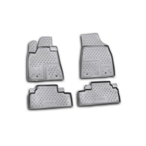 Коврики в салон LEXUS RX350 2009-, 4 шт. (полиуретан, серые) Novline - Element