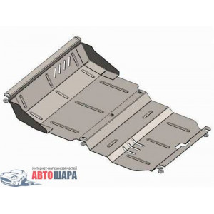 Защита Mitsubishi Pajero Sport 2008-2016 V- все радиатор/двигатель - Премиум ZiPoFlex - Kolchuga