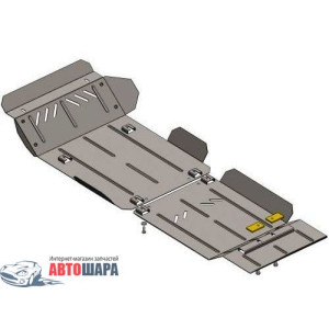 Защита Toyota Hilux 2011-2015 V-2,5D; 3,0D двигатель и КПП - Премиум ZiPoFlex - Kolchuga