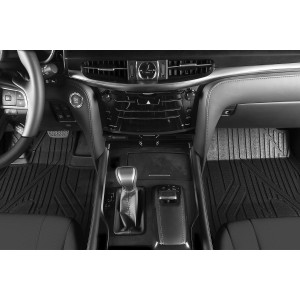 Коврики 3D в салон LEXUS LX, 2016->, 5 шт. черные KVEST - Novline - Element
