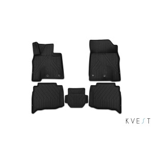 Коврики 3D в салон LEXUS LX, 2016->, 5 шт. черные KVEST - Novline - Element