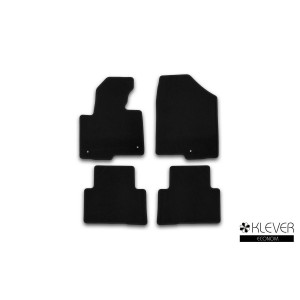 Коврики в салон Klever HYUNDAI Santa Fe АКПП 2012->, кросс., 4 шт. (текстиль) - Novline
