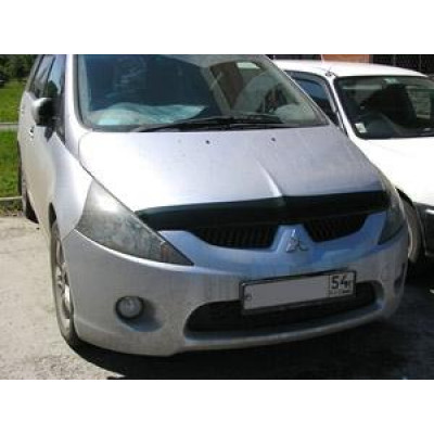 Дефлектор капота темный Mitsubishi Grandis 2004-2011 - Novline