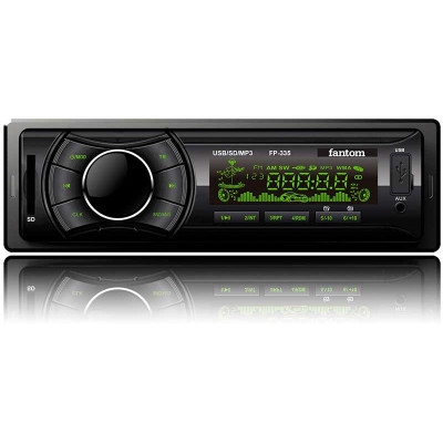 USB/SD ресивер, FANTOM FP-335 Black/Green