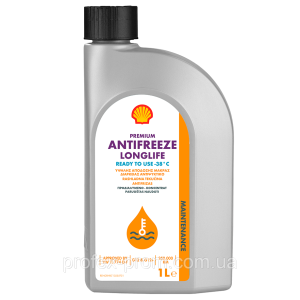 Антифриз Shell Premium Antifreeze Longlife Красный (G12) 1 л