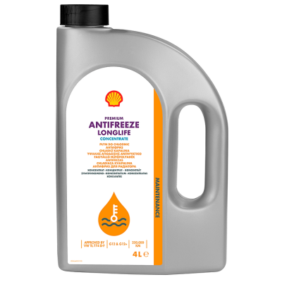 Антифриз Shell Premium Antifreeze Longlife G12 Красный 4 л (концентрат) 