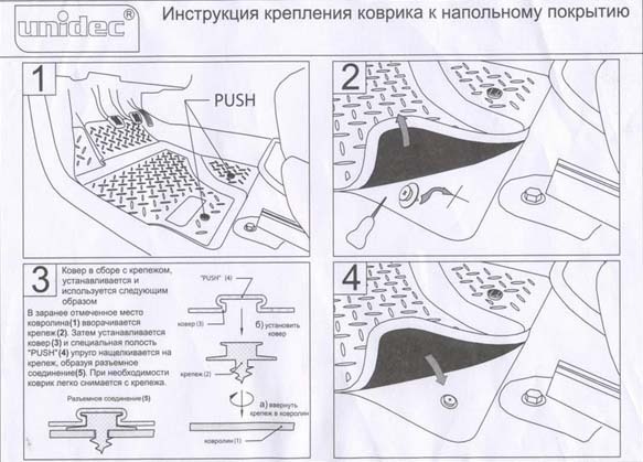 Коврики Норпласт Нива 2121